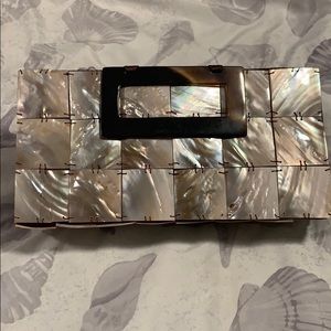 Mother of pearl clutch